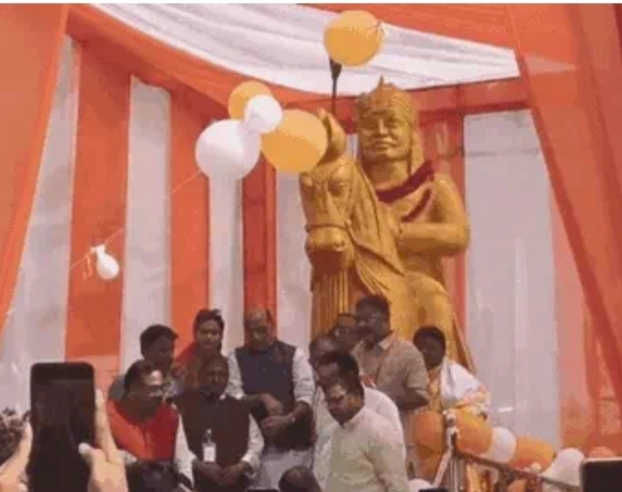 राजनाथ सिंह द्वारा महाराणा प्रताप की प्रतिमा का अनावरण