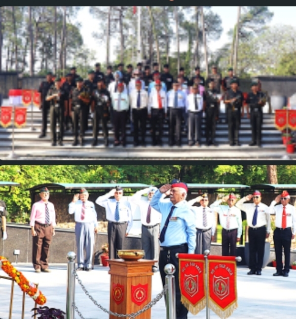 मुख्यालय उत्तराखंड सब एरिया की ओर से आयोजित इस श्रद्धांजलि कार्यक्रम।