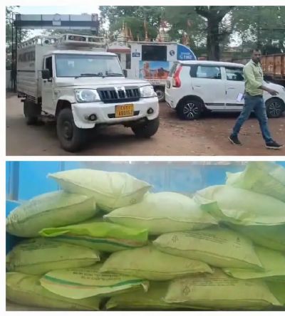 कृषि विभाग की कार्रवाई,बाराद्वार से तमनार लाई जा रही 52 बोरी डीएपी खाद जब्त