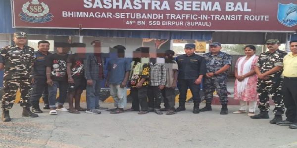सुपौल में एसएसबी की सतर्कता से मानव तस्करी की आशंका नाकाम, सात नेपाली नाबालिग बच्चों को सुरक्षित बचाया