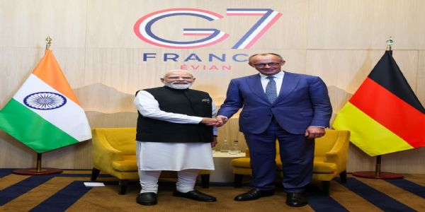 प्रधानमंत्री मोदी की जर्मन चांसलर से मुलाकात, विभिन्न क्षेत्रों में सहयोग मजबूत करने पर जोर
