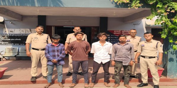 अडानी पावर प्लांट में चोरी की साजिश नाकाम, चार आरोपित गिरफ्तार