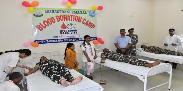 एसएसबी के तत्वावधान में रक्तदान शिविर का आयोजन