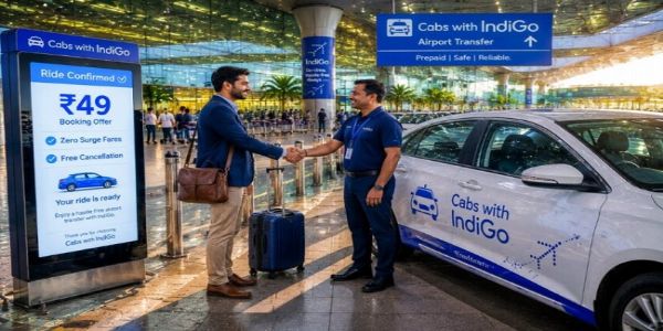 इंडिगो एयरलाइन ने ‘कैब्स विद इंडिगो’ एयरपोर्ट ट्रांसफर सर्विस लॉन्च की