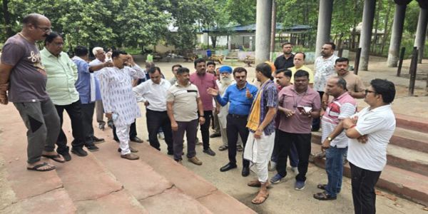 खड़कघाट मुक्तिधाम में लगेगी भगवान शिव की प्रतिमा, लिखे जाएंगे गीता के श्लोक