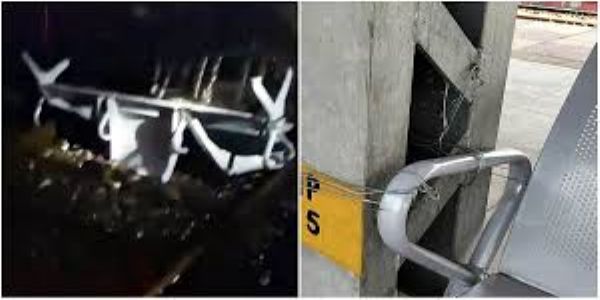 भिलाई रेलवे स्टेशन पर आंधी से उड़ी कुर्सी रेल की पटरी पर गिरी, टली दुर्घटना