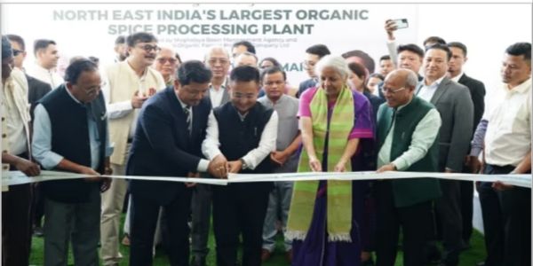 Union Finance Minister Nirmala Sitharaman inaugurating the Northeast’s largest organic spice processing plant of the Eastern Ri-Bhoi. Union Finance Minister Nirmala Sitharaman inaugurating the Northeast’s largest organic spice processing plant of the Eastern Ri-Bhoi.