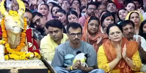 (अपडेट) उज्जैन बाबा महाकाल के दरबार में पहुंचे भारतीय क्रिकेटर युजवेंद्र चहल, भस्म आरती में हुए शामिल