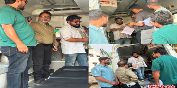 108 एम्बुलेंस सेवाओं का भौतिक ऑडिट, आपातकालीन तैयारियों की हुई जांच