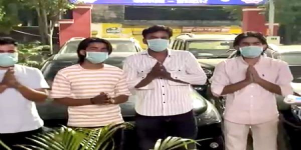 सोशल मीडिया पर वायरल वीडियो का संज्ञान, पुलिस ने पांच कारें कीं सीज