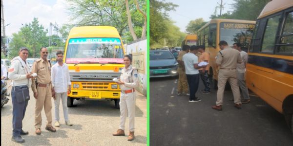 सागरः स्कूली बच्चों की सुरक्षा को लेकर पुलिस सख्त, 3 दिनों में 28 स्कूल बसों पर कार्रवाई