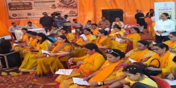 प्लास्टिक मुक्त हरित विशाल भण्डारा आयोजित