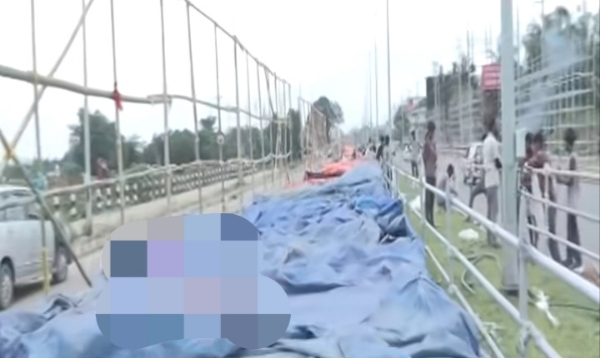 Image of the special stage being constructed near the LGBI airport, where various cultural groups will present traditional performances. Image of the special stage being constructed near the LGBI airport, where various cultural groups will present traditional performances.