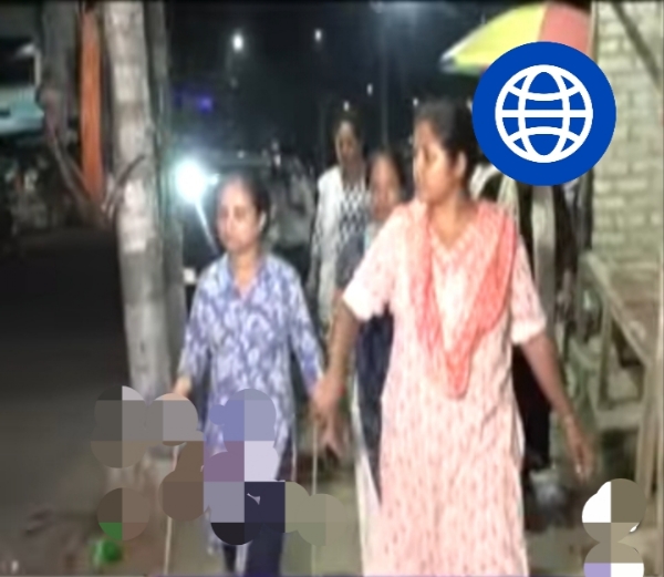 Image of the Women Taking to Ganeshguri Streets Against Late-Night Nuisance. Image of the Women Taking to Ganeshguri Streets Against Late-Night Nuisance.