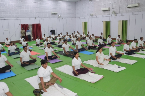 अंतरराष्ट्रीय योग दिवस-2026 पर एसईसीएल दीपका क्षेत्र में सामूहिक योगाभ्यास का आयोजन