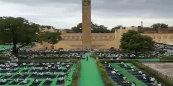 जयपुर समेत प्रदेशभर में मनाया गया 12वां अंतरराष्ट्रीय योग दिवस, हजारों लोगों ने किया सामूहिक योगाभ्यास