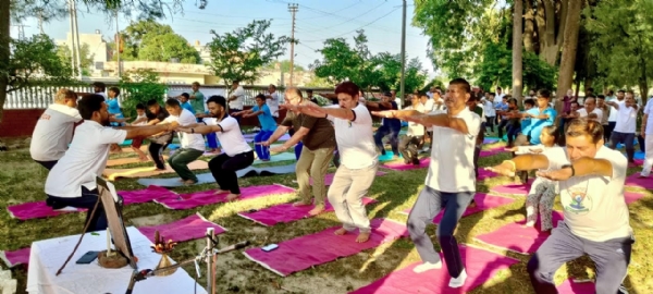 Message of Healthy Living: Yoga Camp Organized in Basohli on International Yoga Day