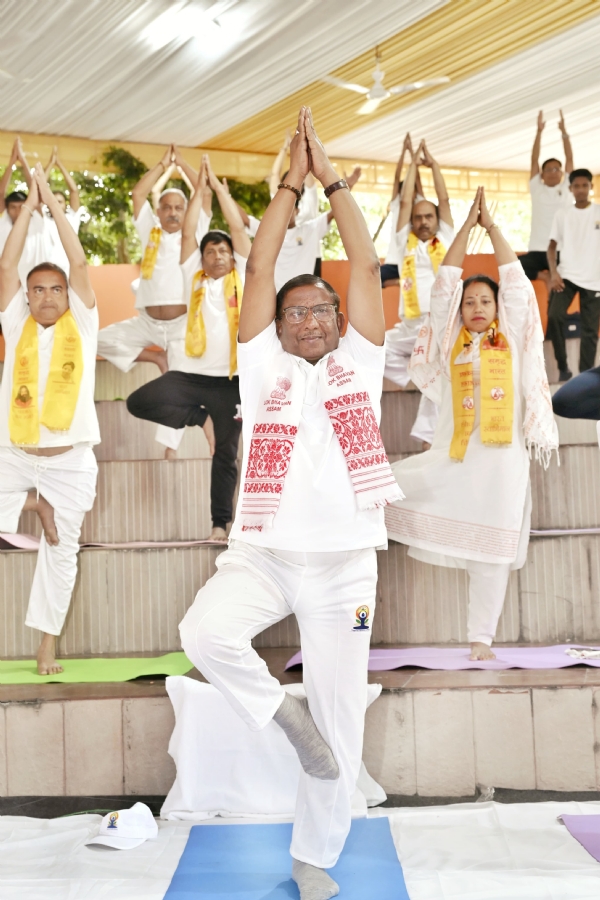 Governor Laxman Prasad Acharya Launching Yoga Campaigns on International Day of Yoga. Governor Laxman Prasad Acharya Launching Yoga Campaigns on International Day of Yoga.