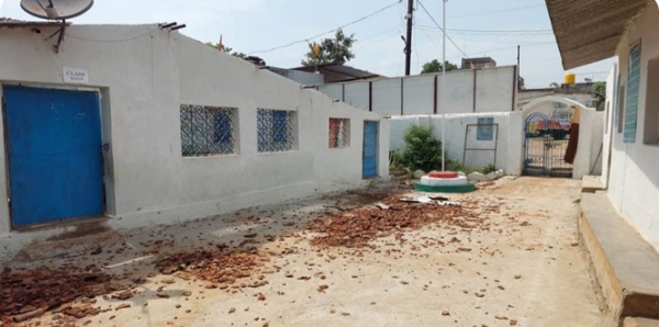 गीदम के सरस्वती शिशु मंदिर में अज्ञात  तत्वों की तोड़फोड़