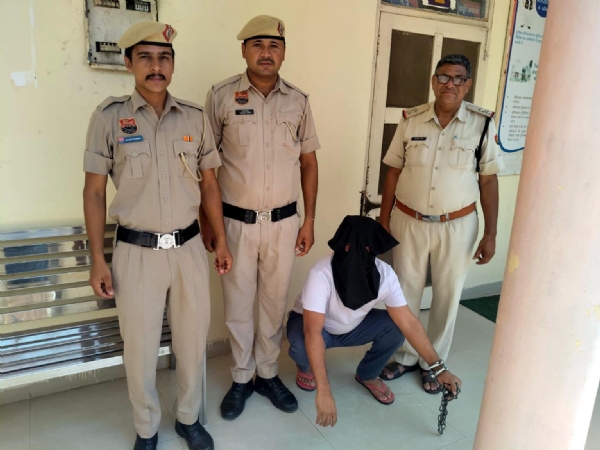 फतेहाबाद। मर्डर केस में गिरफ्तार विशाल। फतेहाबाद। मर्डर केस में गिरफ्तार विशाल।
