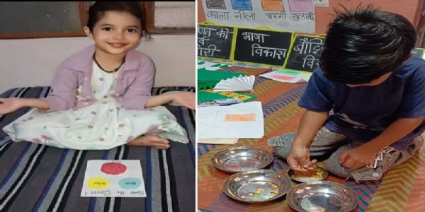 मप्र के चार जिलों में 80 हजार बच्चे खेल-खेल में कर रहे हैं स्कूल की तैयारी