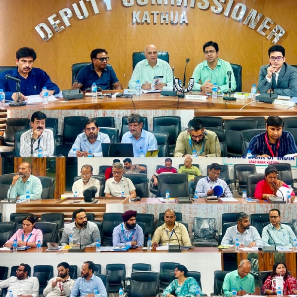 Review of banking performance in Kathua: Target to raise CD ratio from 52.39% to 60%.