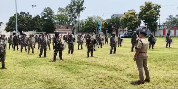 मोहर्रम को लेकर पुलिस ने आपात स्थिति से निपटने के लिए किया मॉक ड्रिल