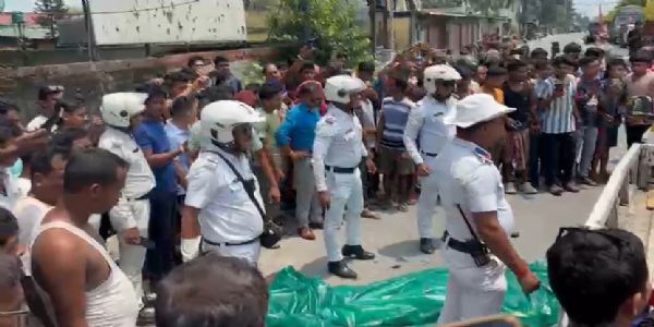 सड़क हादसे में बाइक चालक की मौत