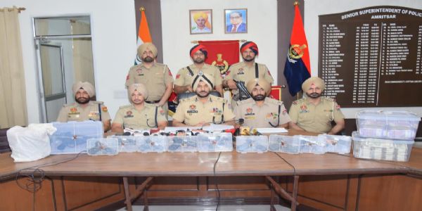अमृतसर में हथियार, हेरोइन और हवाला नेटवर्क का भंडाफोड़