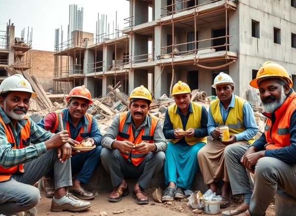 निर्माण श्रमिक (प्रतीकात्मक)