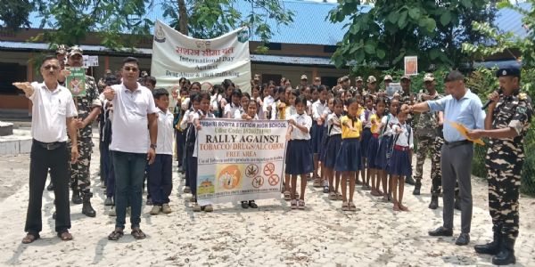 प्रथम वाहिनी एसएसबी ने चलाया नशा के खिलाफ जागरूकता अभियान