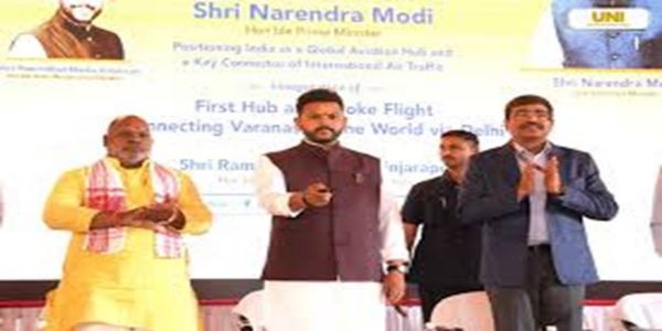 केंद्रीय मंत्री राम मोहन नायडू ने वाराणसी से पहली ‘ईजी कनेक्ट’ फ्लाइट लॉन्च की