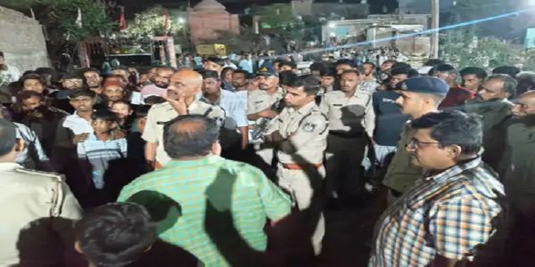 रतलाम में मुहर्रम जुलूस के दौरान हादसे के वक्त की तस्वीर