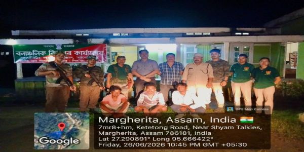 असम में दुर्लभ एवं संरक्षित पक्षी हॉर्नबिल के शिकार मामले में तीन गिरफ्तार