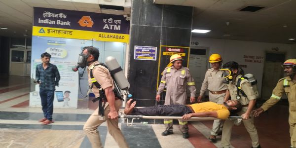 मेडिकल कॉलेज में अग्नि सुरक्षा को लेकर मॉक ड्रिल