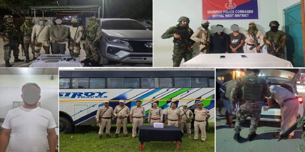 मणिपुर में मादक पदार्थ, उग्रवाद और वसूली गिरोहों पर पुलिस का शिकंजा, हेरोइन बरामद
