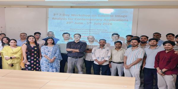 ट्रिपल आईटी में समकालीन अनुप्रयोगों के लिए सैटेलाइट इमेज विश्लेषण पर कार्यशाला का शुभारंभ