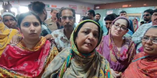 निजी अस्पताल में महिला की मौत पर हंगामा