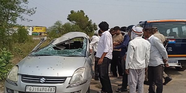 टायर फटने से अनियंत्रित कार पलटी, चालक की मौत