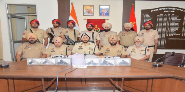 Sharing operational details, Commissioner of Police Amritsar Gurpreet Singh Bhullar