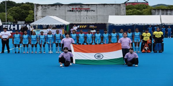 भारतीय महिला अंडर-18 टीम (फोटो क्रेडिट: एशियन हॉकी फेडरेशन)