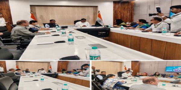 Images of the Union Tribal Affairs Ministry Holding Review Meeting in Guwahati
