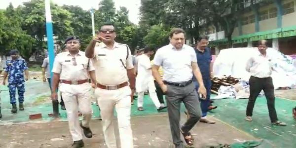 कंचनजंगा स्टेडियम मैदान बन सकता है नया पार्किंग ज़ोन, अधिकारियों ने किया निरीक्षण