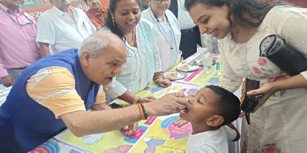 पल्स पोलियो अभियान में रांची में लक्ष्य से अधिक बच्चों को पिलाई गई दवा