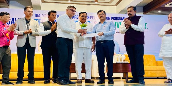 डायलिसिस मरीज जागरूकता एवं अंगदान समारोह में केंद्रीय जल शक्ति मंत्री सी आर पाटिल