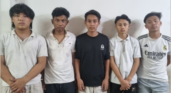 Image of the Five Nagaland Youths Held for Alleged Assault on Man in Guwahati. Image of the Five Nagaland Youths Held for Alleged Assault on Man in Guwahati.