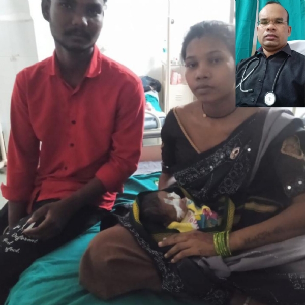 उपचार के बाद परिवार व चिकित्सक उपचार के बाद परिवार व चिकित्सक