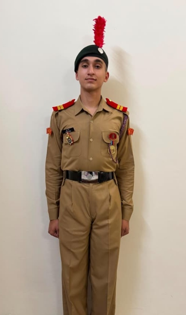 कैडेट ध्रुव का यूके युवा विनिमय कार्यक्रम के लिए चयन, देशभर के केवल 10 एनसीसी कैडेटों में शामिल, अंतरराष्ट्रीय मंच पर करेंगे भारत का प्रतिनिधित्व कैडेट ध्रुव का यूके युवा विनिमय कार्यक्रम के लिए चयन, देशभर के केवल 10 एनसीसी कैडेटों में शामिल, अंतरराष्ट्रीय मंच पर करेंगे भारत का प्रतिनिधित्व