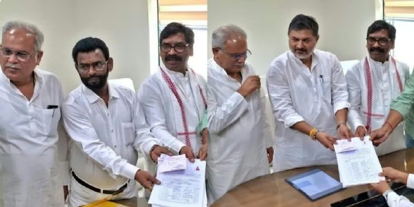 राज्यसभा चुनाव : झामुमो, कांग्रेस और निर्दलीय उम्मीदवारों ने किया दो-दो सेट में नामांकन