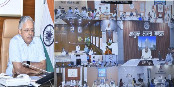 मुख्य सचिव ने वीडियो कॉन्फ्रेंसिंग से मंडलायुक्तों एवं जिलाधिकारियों के साथ की समीक्षा बैठक